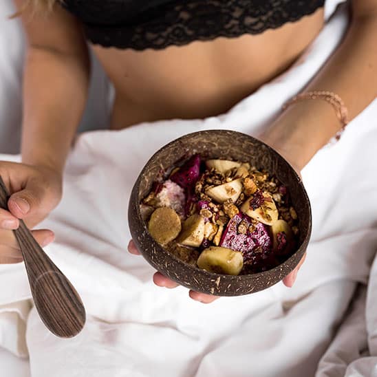 Woman Eating Breakfast Woman Eating Breakfast